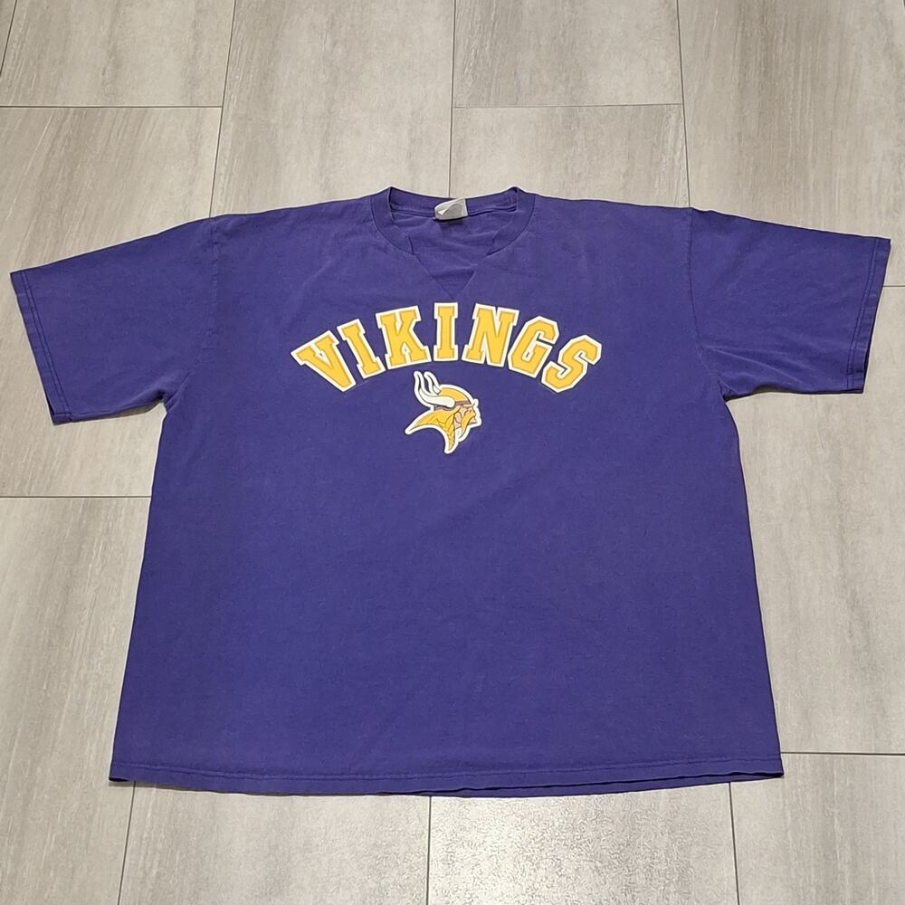 Vintage Minnesota Vikings T Shirt Lee Sport XXL Purple VF Knitwear y2k Spellout